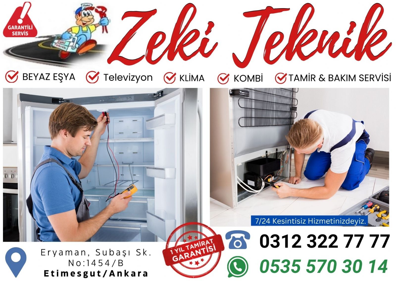 Eryaman Buzdolabı Servisi